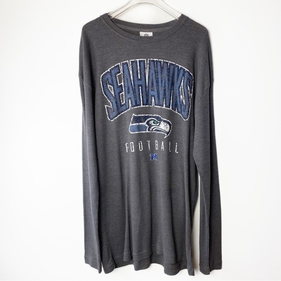 Tops - SALE 🛍️ NFL Seahawks Football thermal waffle long sleeve top Womens size XL